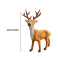 thumbnail image 4 of Moyic 15/20/25/30 cm Navidad Elk felpa simulación ciervo Año Nuevo decoración hogar Navidad regalo adornos Kits de decoración para fiestas Marrón 25cm Moyic JJ16210-03, 4 of 6