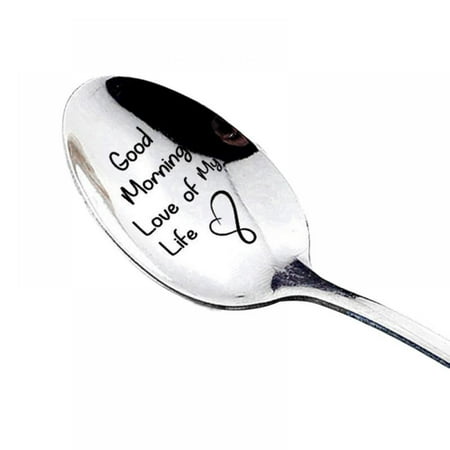 

Friendship Gift - Love - Mine - Valentine - Gift for him - Gift for Friends Who are Moving Away - Steeliness Steel Spoon with Messages