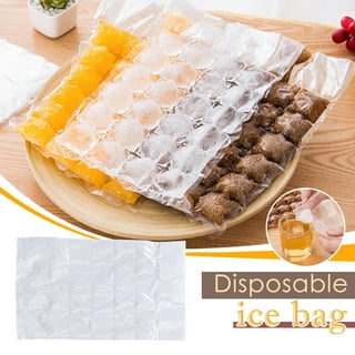 2 Pack 480 Ice Cubes Disposable Ice Bag Seal Ice Bags Freezing Maker Ice  Mould Freezer Bags With A Funnelrandom Color