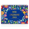 thumbnail image 1 of Calendario de escritorio 2024 - Calendario de escritorio plegable de pie 2024, enero de 2024 - diciembre de 2024, calendario de escritorio de 12 meses, 9" x 7,3", páginas rayadas Memoranda con papel, 1 of 6