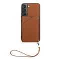 thumbnail image 2 of SaniMore Case for Samsung Galaxy A14 5G with Detachable Wrist Strap, [Flip Wallet & Card Slots & Flip Kickstand] PU Leather Wear-resistant Shockproof Anti-fall Luxury Cover, Brown, 2 of 6