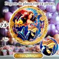 thumbnail image 3 of 24 Pz Plato De Cartón Premium Pastelero De Personajes Mi Sirena, 3 of 4