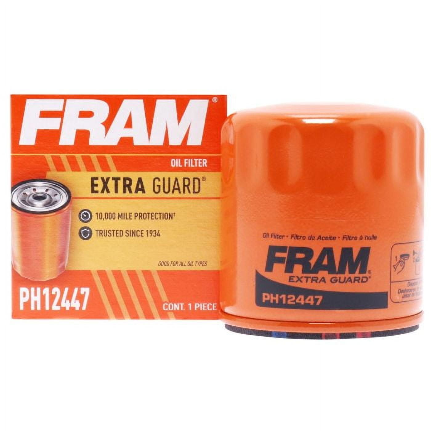 Fram Engine Oil Filter P/N:Ph12447 Fits select: 2019-2024 CHEVROLET SILVERADO, 2021-2023 CHEVROLET TRAILBLAZER