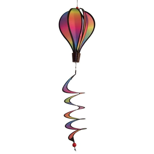 In the Breeze Mini Rainbow Blended Hot Air Balloon Wind Spinner