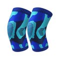 thumbnail image 1 of Hukapapa Protector de rodilla de punto de camuflaje a prueba de frío protector deportivo antideslizante de alta elasticidad para otoño e invierno azul, 1 of 6