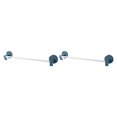 thumbnail image 4 of Wosthever Estante de almacenamiento para baño, estante colgante para toallas montado en la pared, soporte de plástico para inodoro, decoración Azul 2piezas, 4 of 6