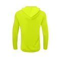 thumbnail image 4 of Trgacdwlo Men's Athletic Shirts Hooded Quick Dry Long Sleeve Shirts for Men Sun Protection Summer Outdoor Hiking Shirt Yellow XXXL, 4 of 4
