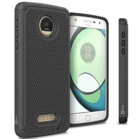 CoverON Motorola Moto Z Play Droid Case, HexaGuard Series Hard Phone