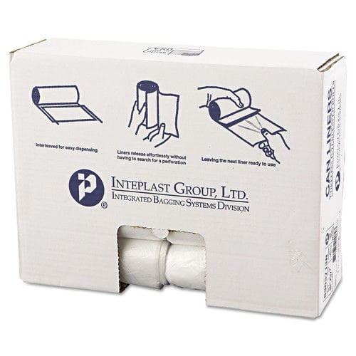 Integrated Bagging Systems S303713N High-density Can Liner, 30 X 37, 30gal, 13mic, Clear, 25/roll, 20 Rolls/carton