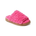 thumbnail image 3 of Dearfoams Cozy Comfort Women's Teddy Pile Open Toe Scuff Slippers, 3 of 8