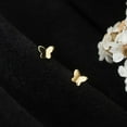 thumbnail image 2 of Solid 925 Sterling Silver Tiny Butterfly Earrings Studs for Women Teens Tiny Studs Earrings, 2 of 12