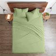 thumbnail image 2 of 600 Thread Count |100% Egyptian Cotton| Ultra Soft | Cooling for Hot Sleepers | Twin XL Size 4 Piece Sheet Set Fit 19" Inch to 21" Inch Deep Pocket { Sage Green Solid }, 2 of 6