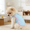 thumbnail image 6 of Dog Cooling Vest, Summer Pet T-Shirt, Breathable Quick-Dry Outfit for Dogs and Cats, Blue, 6 of 6