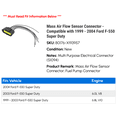 thumbnail image 2 of Mass Air Flow Sensor Connector - Compatible with 1999 - 2004 Ford F-550 Super Duty 2000 2001 2002 2003, 2 of 3