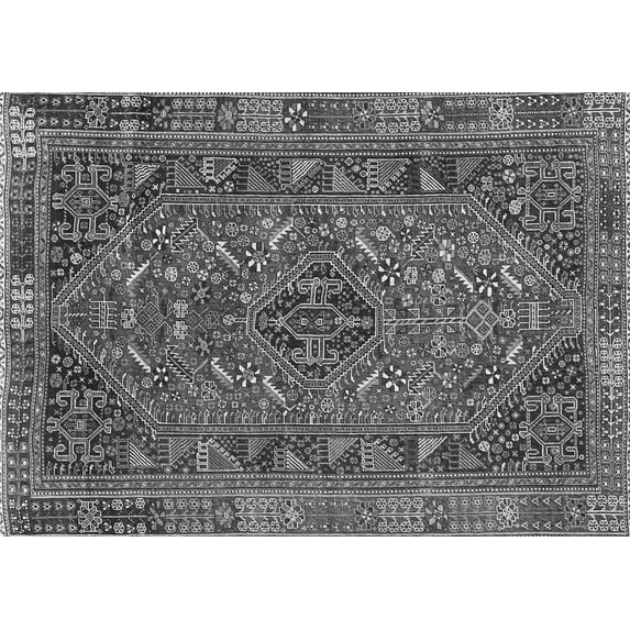 Ahgly Company Indoor Rectangle Persian Gray Traditional Area Rugs, 2' x 5'