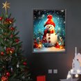 thumbnail image 3 of Pintura De Diamante 5D DIY Taladro Redondo Completo Kit De Muñeco De Nieve Iluminado Decoración 30x40cm, 3 of 9