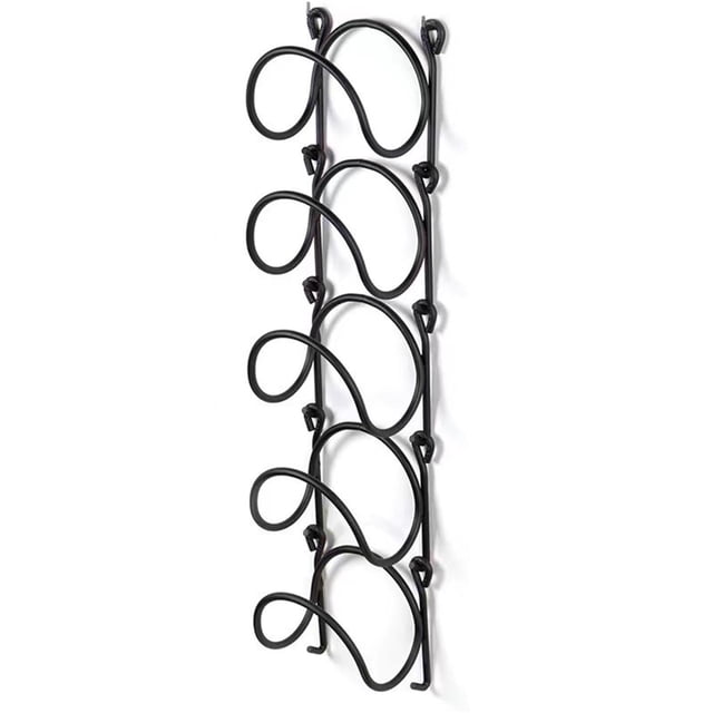 Kitchen Storage Cabinets 5-Layer Wall Mounted Storage Rack, Wine Cabinet Storage, Wall Mounted Red Wine Rack, Multifunctional Iron Towel Rack Wine Rack Wall Mounted
