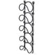 thumbnail image 2 of Mueble para vinos montado en la pared | Estante de almacenamiento de hierro de 5 niveles | Organizador multifuncional para vino tinto, toallas | Acero al carbono negro | Pantalla que ahorra espacio, 2 of 8