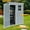 Grey, variant on Segmart 5x3FT Outdoor Storage Resin Shed with Reinforced Floor, Outdoor Gray Plastic Storage Shed with Lockable Door, Utility Waterproof Tool Storage Shed for Garden, Backyard, Patio, Lawn, Grey