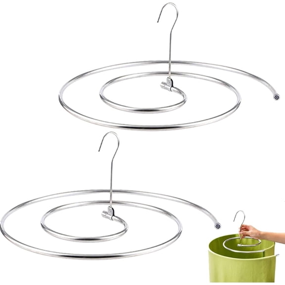 Spiral Sheet Hanger Stainless Steel, Rotating Space Saving Laundry Hanger for Dormitory, Bedspreads Coverlets Mattresses Tablecloths Sofa Covers Blankets