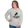 thumbnail image 3 of I Dont Believe in Humans Unicorn Women Crewneck Sweatshirt Brisco Brands L, 3 of 6
