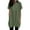 505_Army Green, variant on Sweet Home Farm Short Sleeve Shirts for Women Fashion Solid Color Hooded Long Top T Shirts for Women Army Green