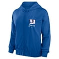 thumbnail image 2 of Women's Fanatics Royal New York Giants Script Lock Full-Zip Hoodie, 2 of 3