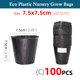 thumbnail image 1 of Gardening Black Plastic Seedling Planting Bowl Nursery Breathable Pot Nutrition Grow Bag Garden Vegetable Container Box 5-100PCS He Qiyong unisex, 1 of 2