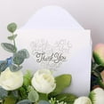 thumbnail image 4 of Abbracc Fashion 50pcs White Paper Wedding Pageant Thank You Cards Including Envelops, 4 of 7