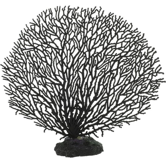 OHOIOLLA 1Set Delicate Artificial Plant for Aquarium Owners in Black PVC