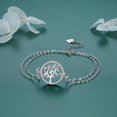 thumbnail image 3 of Pulsera Árbol de la Vida Mujer Plata de Ley 925 Con Circonita, Pulseras Ajustables para Mamá Esposa Niñas Regalo de Joyería (17+ 4cm), 3 of 5