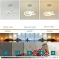 thumbnail image 5 of Modern 3-Ring Wave Dimmable Kitchen Island LED Chandelier Light with Remote Control,Height Adjustable Pendant Light Hanging Ceiling Light Fixture Gold/Silver, 5 of 10