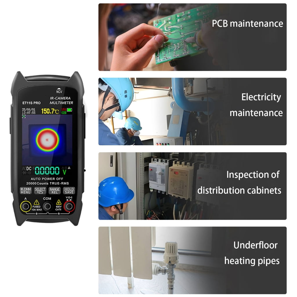 MOMOJIA Double Light Amalgamation Technology Allowed Warm Picturing Multimeter combined Tool Offering Transportable Plan and Picture Save