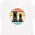 thumbnail image 4 of Inktastic Chess Player Retro Sunset Boys or Girls Long Sleeve Toddler T-Shirt, 4 of 5