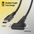 thumbnail image 3 of Scosche CCi4B4T-SP 2-in-1 4ft USB-C to USB-C/Lightning Multi Device Charging Cable Universal Black, 3 of 8
