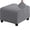 Light Gray, variant on Square Jacquard Durable Stretch Footrest Ottoman Cover,Folding Storage Stool Furniture Protector Slipcover with Elastic Bottom/S/Blue