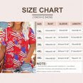 thumbnail image 2 of XCHQRTI American Stars Stripes Women Plus Size Tshirt 4th of July Patriotic Tee Short Sleeve 2x-5x, 2 of 5
