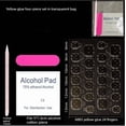 thumbnail image 2 of Long Press on Nails Square Fake Nails  False Nails with Rhinestones Designs Pink Nail Press ons Sparkly Artificial Nails Full  on Nails Cute Nails for Women 24Pcs, 2 of 12