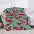 thumbnail image 4 of Throw Blanket for Couch, red Chili Super Soft Fuzzy Comfy Warm Throw Blanket, Cuteness Lightweight Cozy Plush Flannel Blanket & Throws for Sofa and Bed All Season, 4 of 5