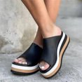 thumbnail image 3 of Lightweight Slippers Comfort Casual Slippers Open Toe Platform Flip Flop Beach, 3 of 6