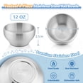 thumbnail image 2 of Vesteel 4-Pack Stainless Steel Kids Bowls, 12 oz Double-walled Toddlers Bowls, Insulated Metal Bowls for Dinner Lunch, Cereal, Snacks, Soup, Dishwasher Safe, 2 of 7