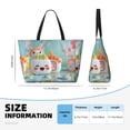 thumbnail image 4 of Balery Kawaii Sushi Characters Delight Beach Travel Bag - Water-Resistant, Large Capacity Lightweight Tote with 7 Pockets for Women and Men - Perfect for Beach, Pool, Gym, and Travel, 4 of 7