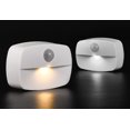 thumbnail image 3 of Jinsinto 2 Pcs Automatic LED Night Light, Self-adhesive Motion Sensor Wall Night Lamp, Wall Night Light，Warm White Light，6.2*4.2*2.5cm, 3 of 4