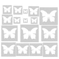 thumbnail image 5 of Dayesque 16-Piece Reusable Butterfly Stencils for Painting on Walls, Wood, Canvas - Craft Templates for Home Decor, 5 of 8