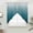 Blue, variant on Teal Ombre Swag Valances for Windows, Kitchen Curtains 36 Inch Length 2 Panels Set, Contemporary Gradient Abstract Art Short Curtains for Small Windows Rod Pocket Cafe Curtains Drapes 28"x36"