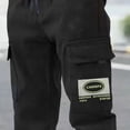 thumbnail image 6 of Gubotare Toddler Boy Clothes Pants Boys Flat Front Dress Pants Uniform Pants Adjustable Waistband for Toddler to Youth with Pockets 5T 6T (Black,5-6 Years), 6 of 6