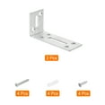 thumbnail image 3 of Unique Bargains Attaches d'Angle en L, Lot de 2 80x30x40 mm - Code d'Angle Galvanisé Ajustable à 90 Degrés, pour Raccommodage de Meubles (Argent), 3 of 7