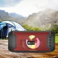 thumbnail image 7 of Nkmbld Portable Bluetooth Speaker Mighty Sound 1200mAh Power Bank Portable Speaker with Built-in Handle for Outdoor, Red, 7 of 7