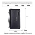 thumbnail image 3 of Mens Long Wallet with External Card Slots Mens Clutch Bag in Soft Leather, 3 of 8