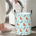 thumbnail image 4 of Lsque Rabbit Is Eating Carrots pattern Laundry Hamper Basket, Tall Woven Rope Hamper Basket for Clothes, Lightweight Storage Basket, Collapsible Waterproof-Medium, 4 of 8